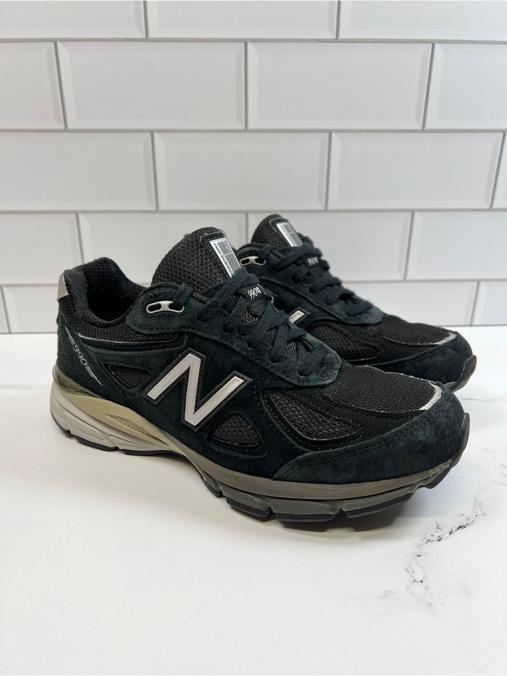 New Balance Women’s 990s 990 V4 Black Shoes Sneakers